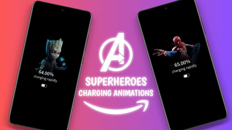 Superheroes charging animation